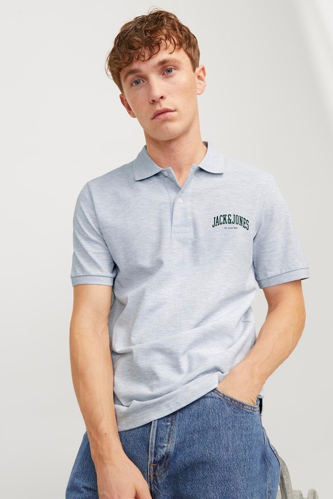 Jack & Jones, Galléros póló logóval, Fehér