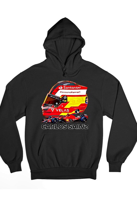 Hanorac Carlos Sainz Formula 1 pentru femei, Negru