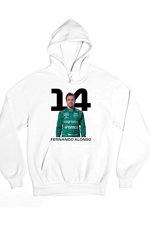Pulover pentru femei Fernando Alonso Formula 1 2024, Alb