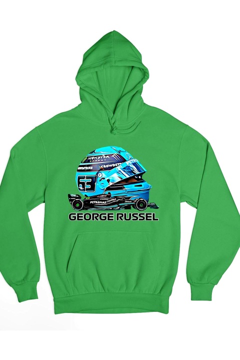 Hanorac George Russel Formula 1 pentru femei, Verde