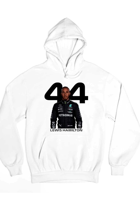 Pulover de damă Lewis Hamilton Formula 1 2024, Alb