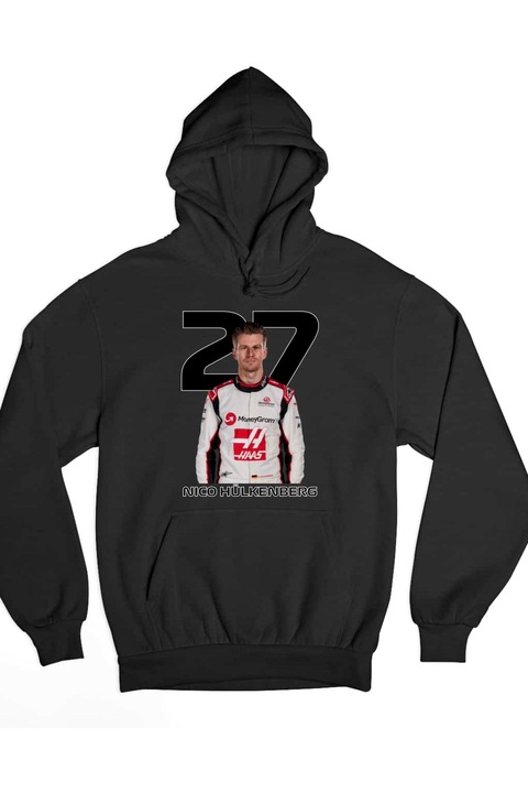 Pulover damă Nico Hülkenberg Formula 1 2024, Negru