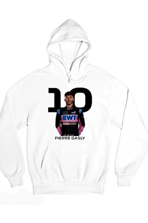Pulover de damă Pierre Gasly Formula 1 2024, Alb