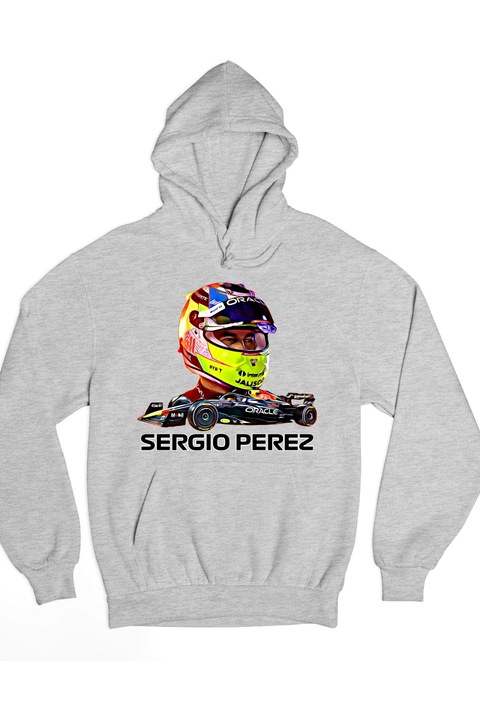 Hanorac pentru femei Sergio Perez Formula 1, Gri