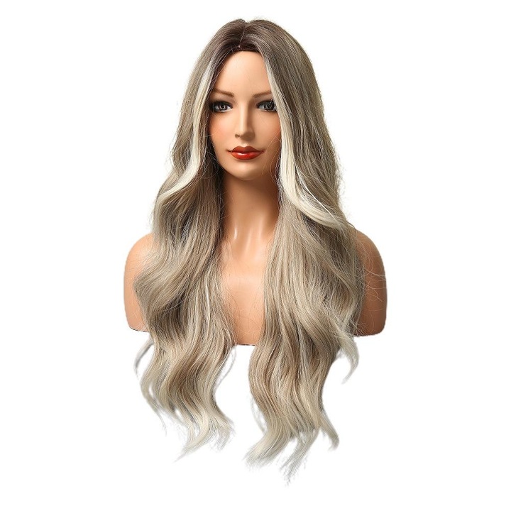 Peruca dama, Vaxiuja, Par sintetic, Blond