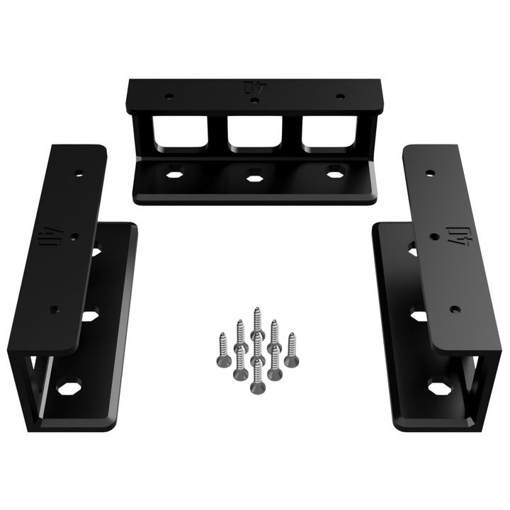 Suport pentru laptop, PRINTZ, Montaj sub birou, 40 mm, Negru