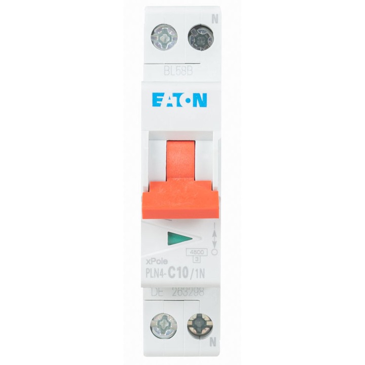 Chint NXB-63S/C10 1P N 4,5ka Courbe C 10A Disjoncteur thermique magnétique 296748