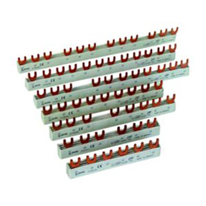 Busbar tip furca EATON 215643, EVG-4PHAS/12MODUL, pentru intrerupator automat 4P, 4faze, 10mm2, 12module, gri, 63A