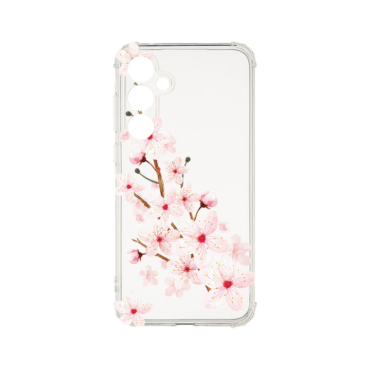 Husa BestCase® Anti Shock 1.5MM, Compatibila Cu Samsung Galaxy A55 5G, Spring Flower, Rezistenta La Socuri, Protectie Camera, Margini ridicate pentru protectia ecranului, AS 62