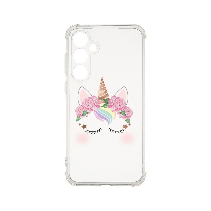 Husa BestCase® Anti Shock 1.5MM, Compatibila Cu Samsung Galaxy A55 5G, Unicorn, Rezistenta La Socuri, Protectie Camera, Margini ridicate pentru protectia ecranului, AS 525