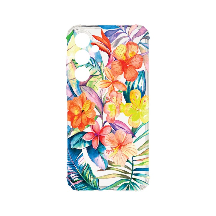 Силиконов калъф BestCase за Samsung Galaxy A55 5G, Topical Flowers, 1.5MM Anti Shock, AS 498