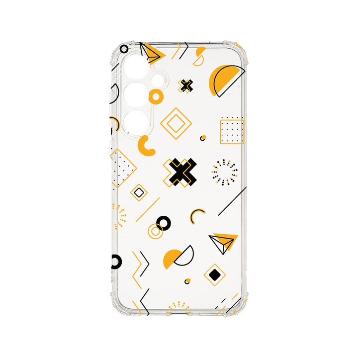 Husa BestCase® Anti Shock 1.5MM, Compatibila Cu Samsung Galaxy A55 5G, Symbols, Rezistenta La Socuri, Protectie Camera, Margini ridicate pentru protectia ecranului, AS 763