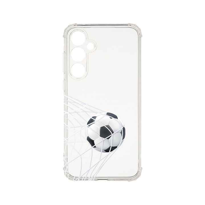 Husa BestCase® Anti Shock 1.5MM, Compatibila Cu Samsung Galaxy A55 5G, Football - Goooaaall, Rezistenta La Socuri, Protectie Camera, Margini ridicate pentru protectia ecranului, AS 775