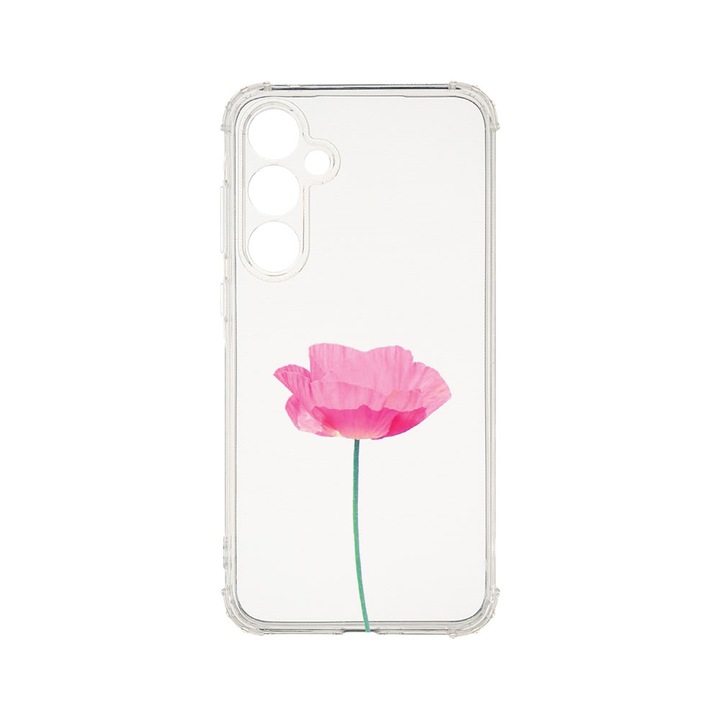 Husa BestCase® Anti Shock 1.5MM, Compatibila Cu Samsung Galaxy A55 5G, Rose - Pastel Pink, Rezistenta La Socuri, Protectie Camera, Margini ridicate pentru protectia ecranului, AS 693