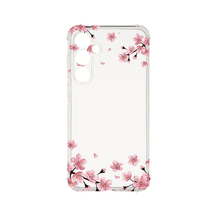 Husa BestCase® Anti Shock 1.5MM, Compatibila Cu Samsung Galaxy A55 5G, Pastel colors - flowers, Rezistenta La Socuri, Protectie Camera, Margini ridicate pentru protectia ecranului, AS 694