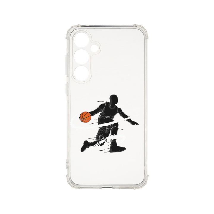 Husa BestCase® Anti Shock 1.5MM, Compatibila Cu Samsung Galaxy A55 5G, Basketball, Rezistenta La Socuri, Protectie Camera, Margini ridicate pentru protectia ecranului, AS 791