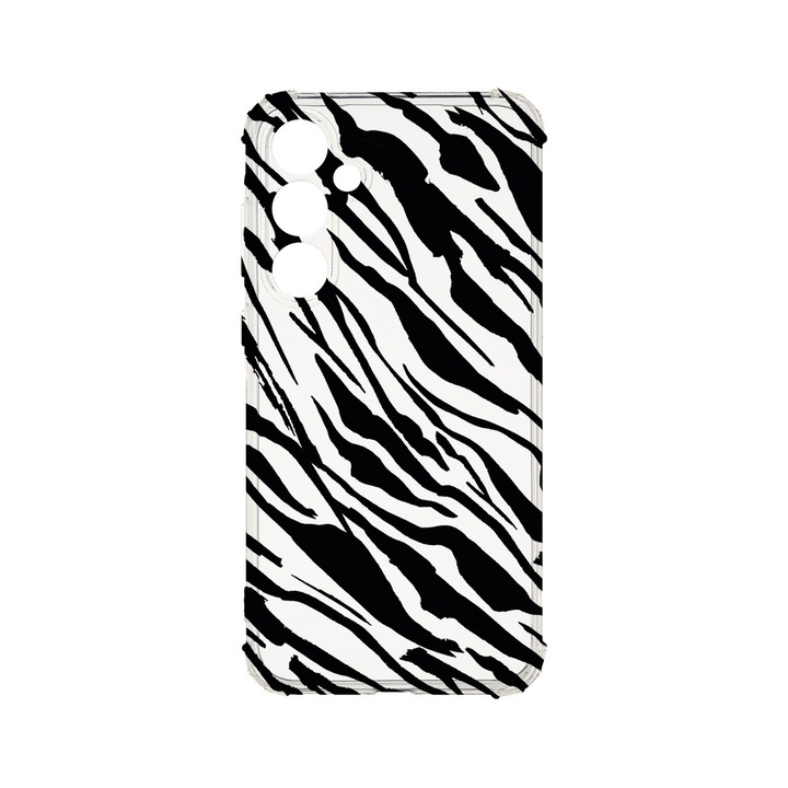 Husa BestCase® Anti Shock 1.5MM, Compatibila Cu Samsung Galaxy A55 5G, Zebra Pattern, Rezistenta La Socuri, Protectie Camera, Margini ridicate pentru protectia ecranului, AS 1059