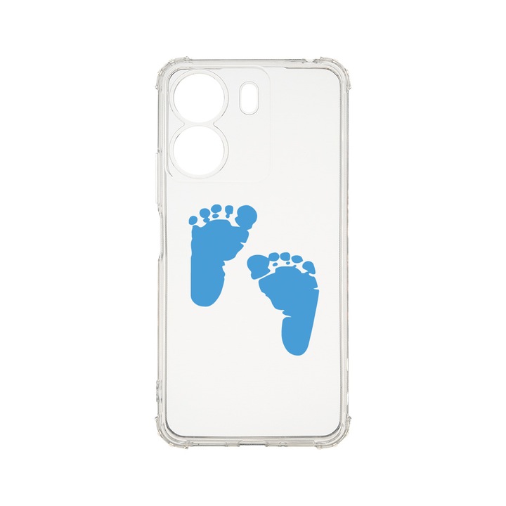 Силиконов калъф BestCase за Xiaomi Redmi 13C 4G, Boy Feet Print, 1.5MM Anti Shock, AS 960