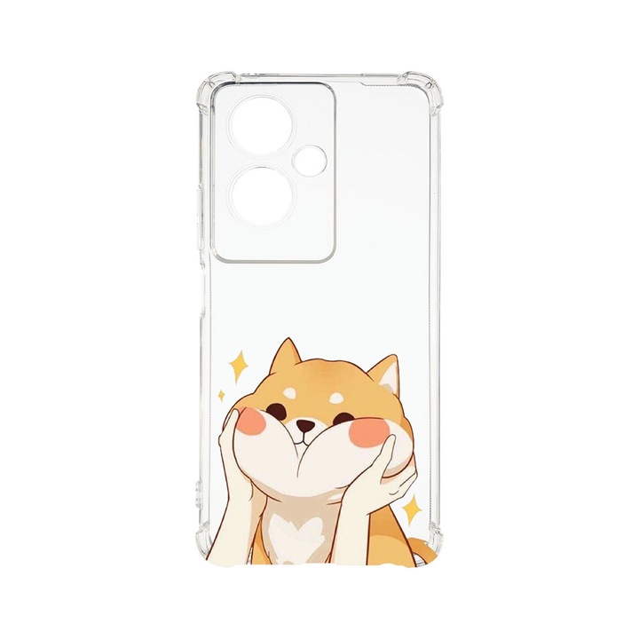 Силиконов калъф BestCase за OPPO A79 5G, Emoji - Sweet Cat, 1.5MM Anti Shock, AS 596