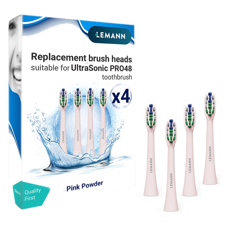 Rezerve capete periuta LEMANN PRO48 - Pink Powder