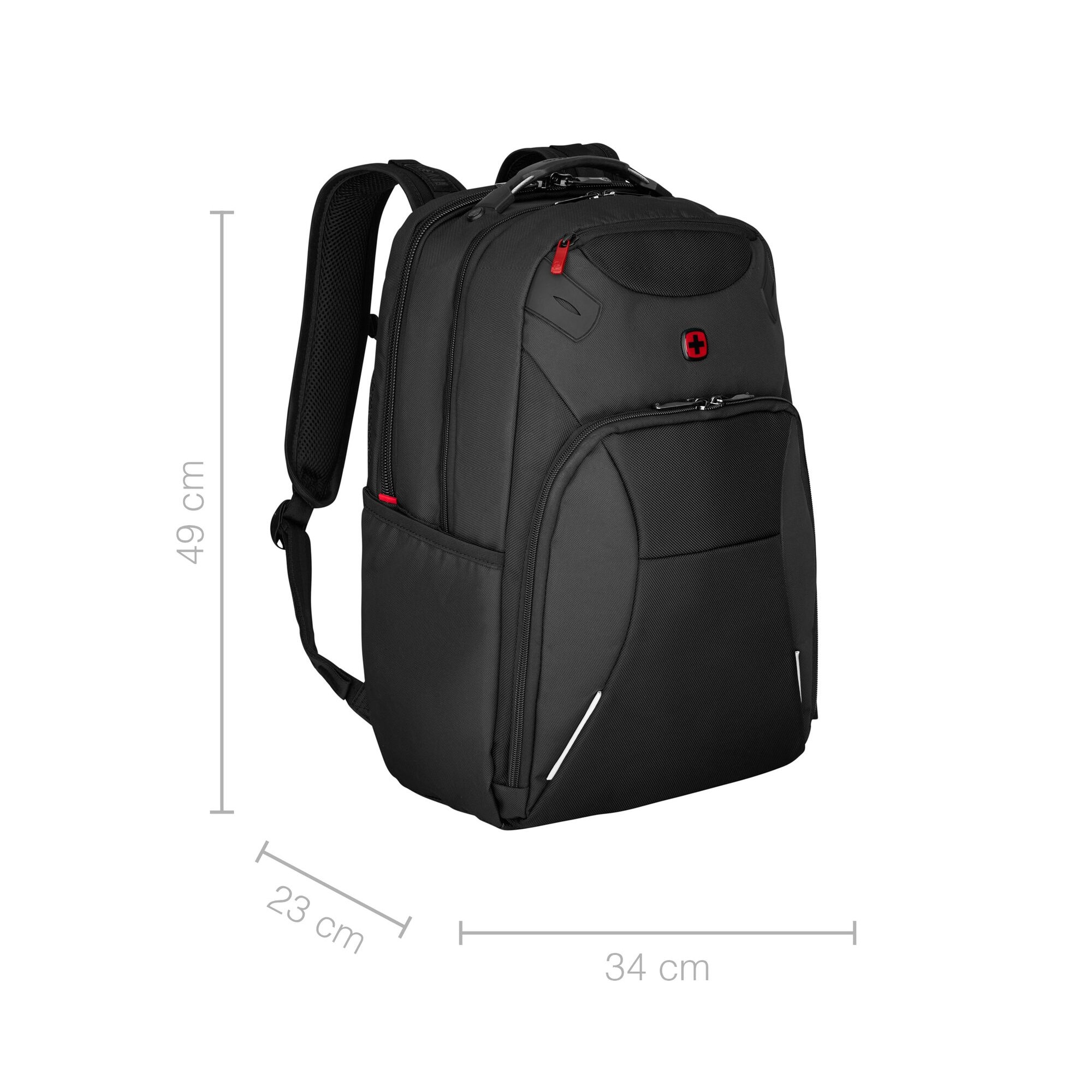 Rucsac laptop Wenger, Cosmic, 17 inch, compartiment tableta, Negru