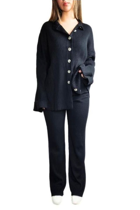 ONE SIZE fekete kötött alkalmi ruha