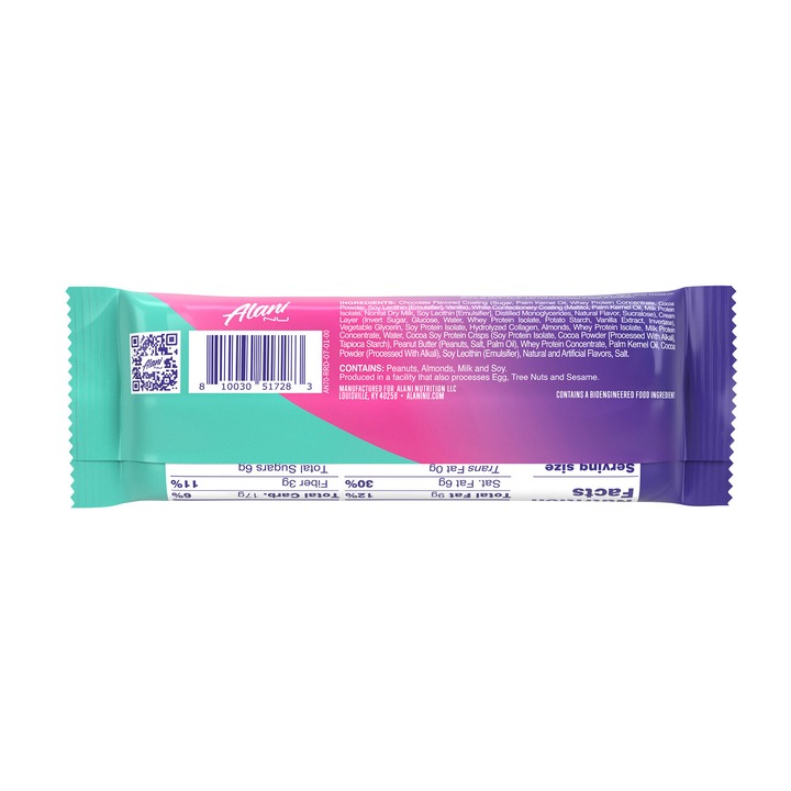 Baton Proteic cu Aroma de Rocky Road, Alani Nu Fit Snacks 48 g