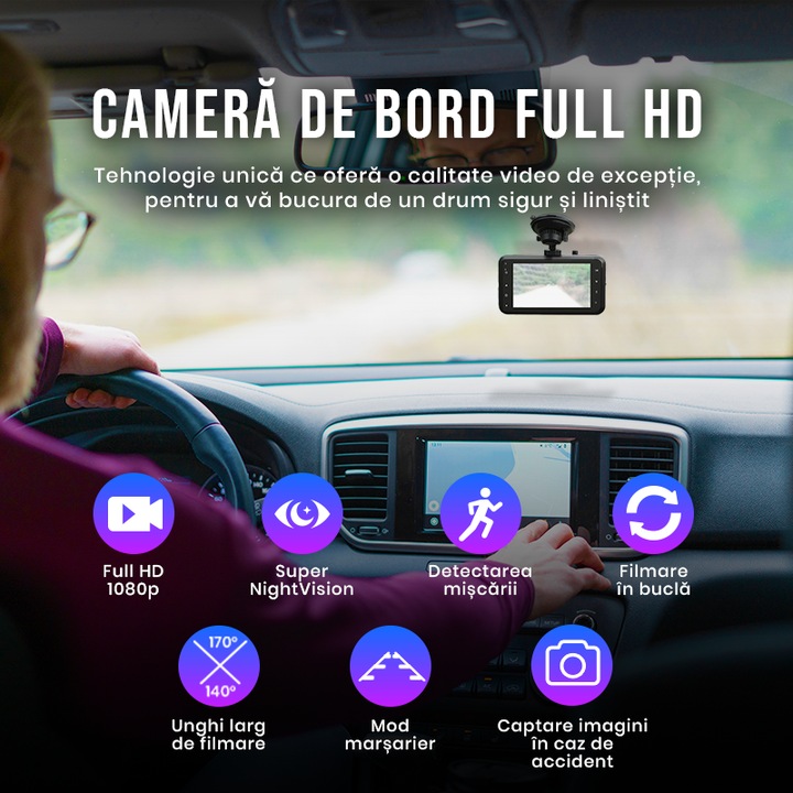 Camera Auto DVR Xenomo® DRIVE-X, Camera de bord ultracompacta