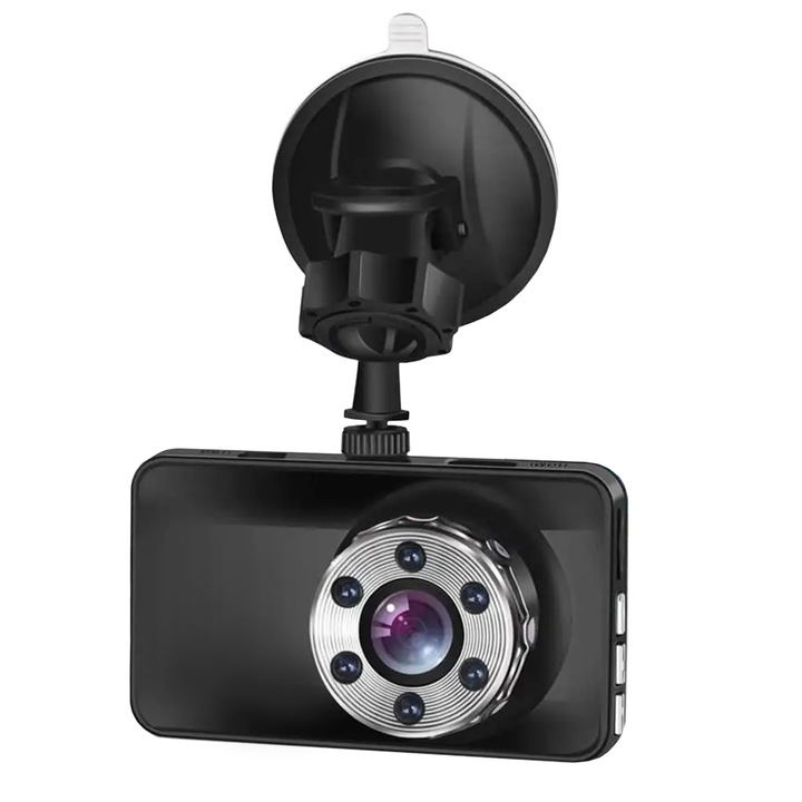 Автомобилен DVR камера Xenomo® DRIVE-X, ултракомпактна камера на таблото, FULL HD 1080P, LCD екран, Циклично записване, Нощно виждане, G-сензор, 170° ъгъл на заснемане