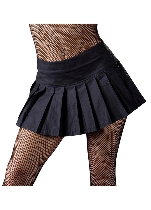 Rakott miniszoknya, Cottelli Collection Party, fekete, pamut, szexi, S INTL