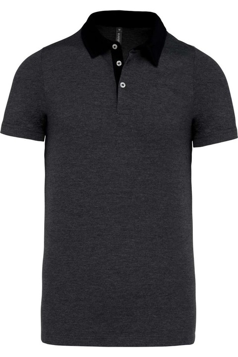 Férfi jersey pólóing, két árnyalatban - KA260, Sötétszürke