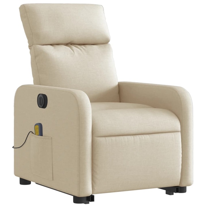 Масажен стол, Zakito Europe, функция 6-точкова вибрация, кремав, 66x89,5x95,5см