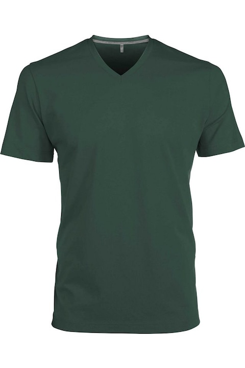 V-образна мъжка тениска - KA357, Green Forest