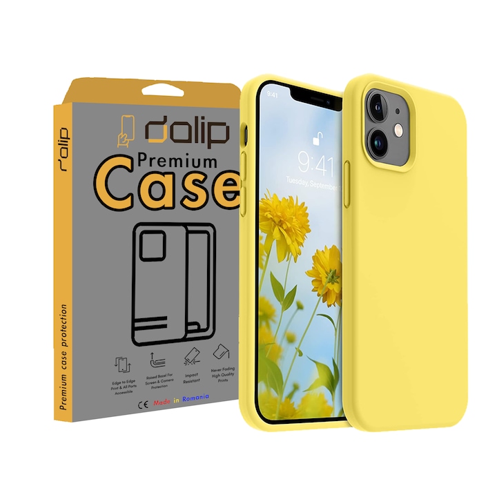 Tok iPhone 7 / iPhone 8 / iPhone SE 2020 telefonhoz, Dalip Silicon HQ Flex Armor, sárga