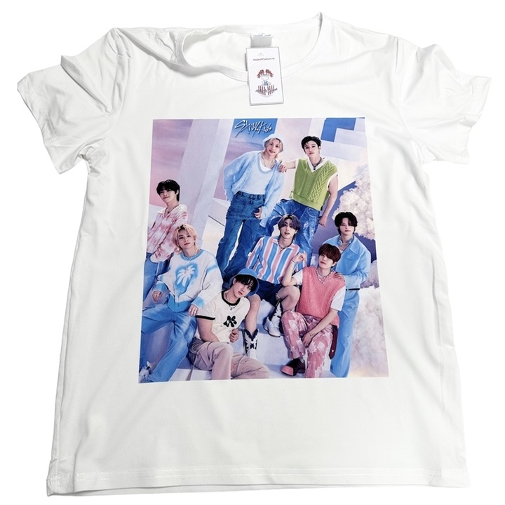 Персонализирана тениска Stray kids band kpop stay, бяла, M