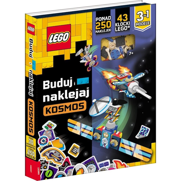 Set constructie 43 piese Lego, 7 ani+, Multicolor