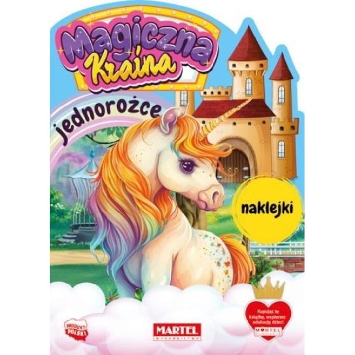 Könyv egyszarvú matricákkal, Martel, Multicolor