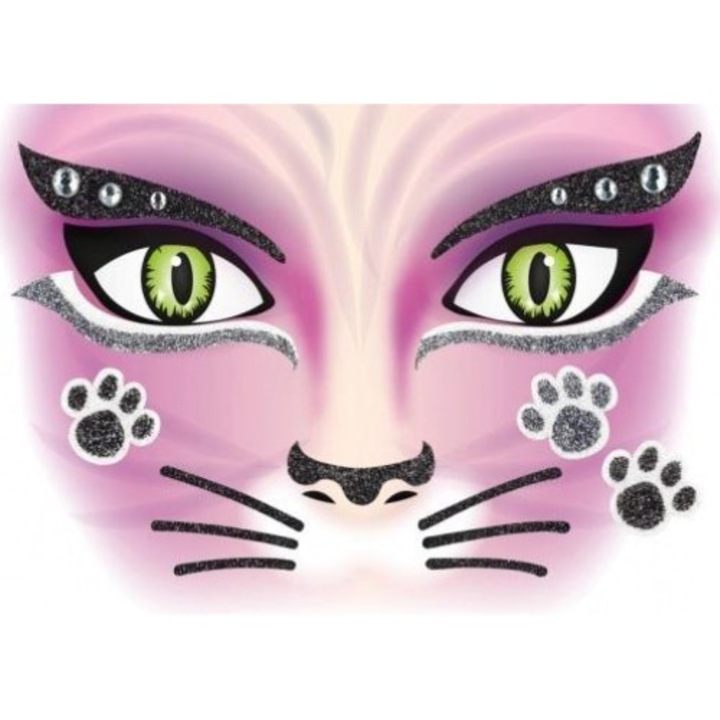 Sticker facial pisica, HERMA, Multicolor