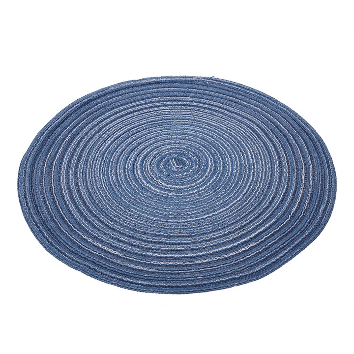 Suport farfurie, bumbac, albastru, 36x18cm