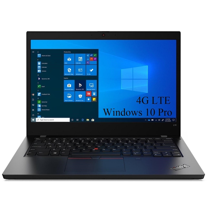 Лаптоп Lenovo ThinkPad L14 Gen 2 (Intel), 14" FHD IPS, Intel Core i5-1135G7 4-core, 8 GB DDR4, 1TB SSD m2 PCIe, Intel Iris Xe Graphics, Windows 10 Pro, 1.59 kg Black, Nano-SIM card slot, 4G LTE CAT12