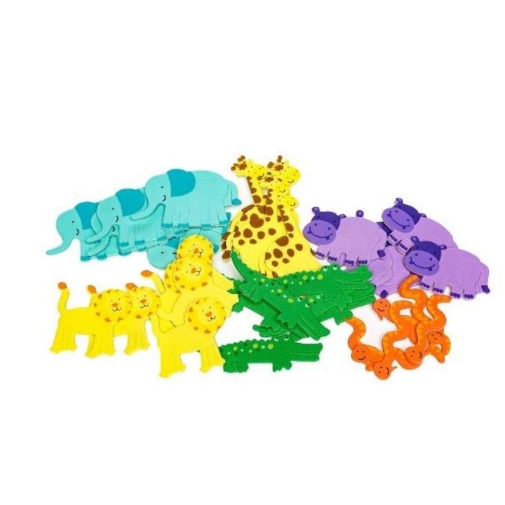 Set 36 stickere decorative BREWIS, jungla, spuma