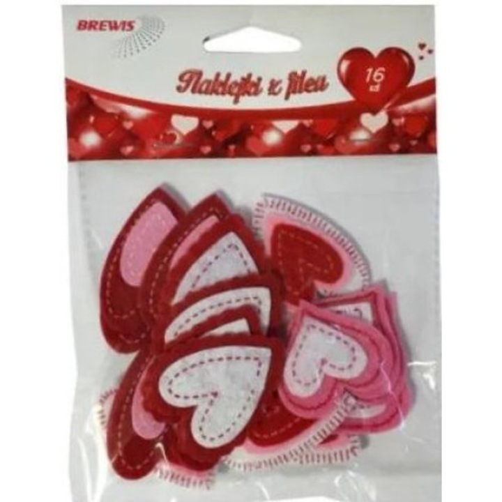 Matrica készlet, Brewis, Hab, Piros, 16 db