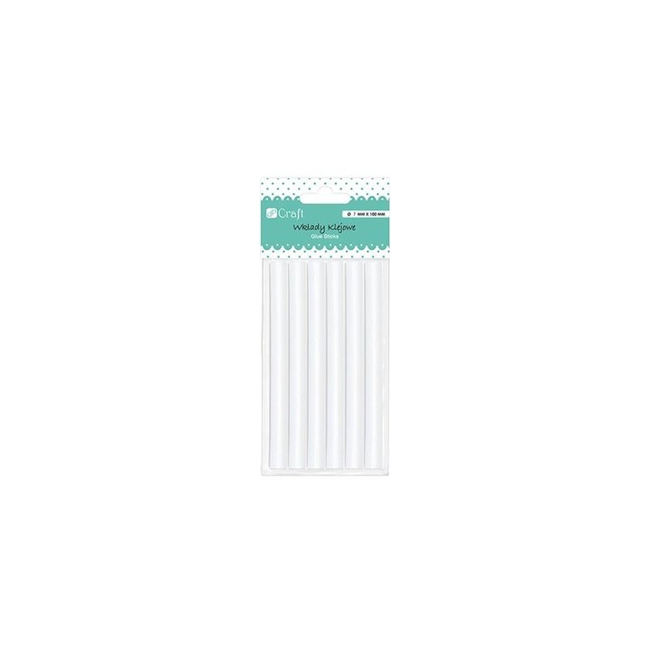 Set 6 baghete pentru pistol de lipit, Dalprint, 7mmx10cm