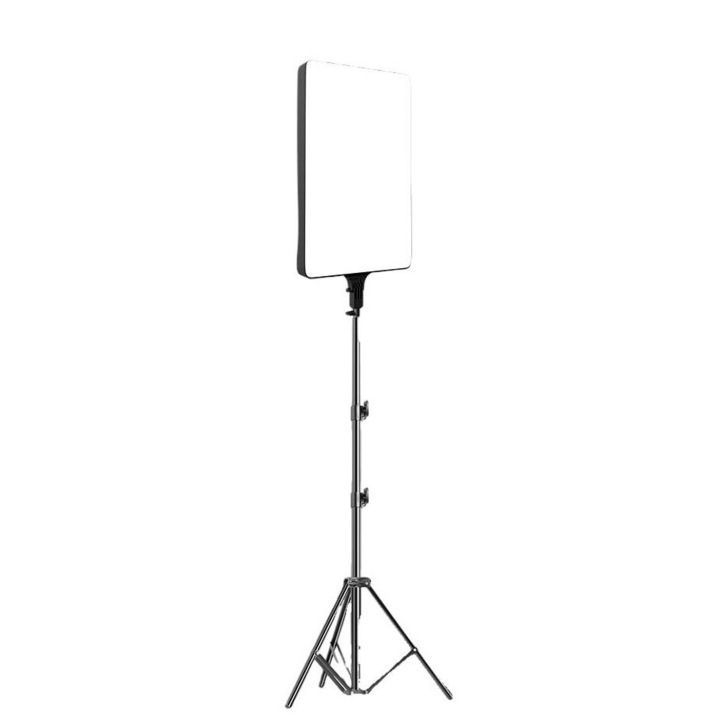 Fényprojektor, Alumínium ötvözet, LED, 90W, 100-220V, 18x18x3,5cm, Fekete