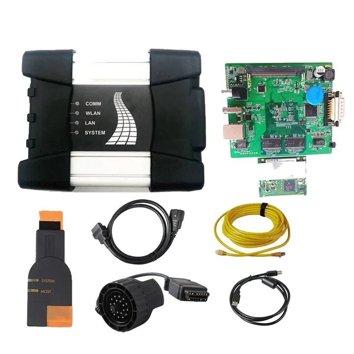 Autódiagnosztikai teszter, Icom, WIFI, ARM Cortex-A9, BMW/MINI/Rolls-Royce kompatibilis, fekete