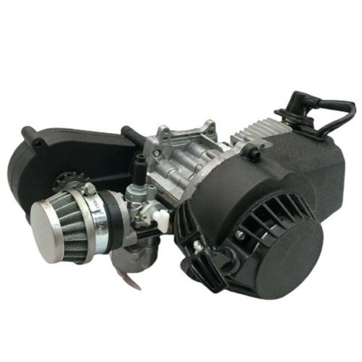Motor Motocicleta, 49cc, 2 timpi, 40mph, cu rezervor si lant, pentru Mini Dirt Bike ATV Scooter