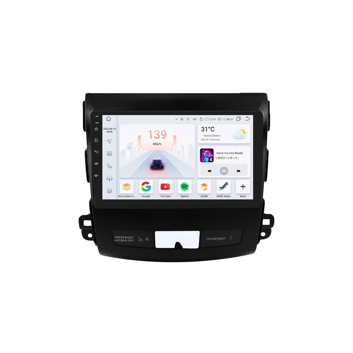 Player multimedia auto, 4G, Android 13, ecran QLED 1280x720P, control vocal