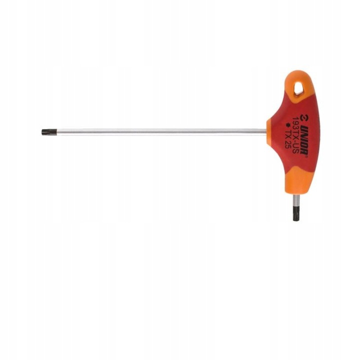 Отвертка Unior Torx, полипропиленова дръжка, хромиран накрайник TX 20