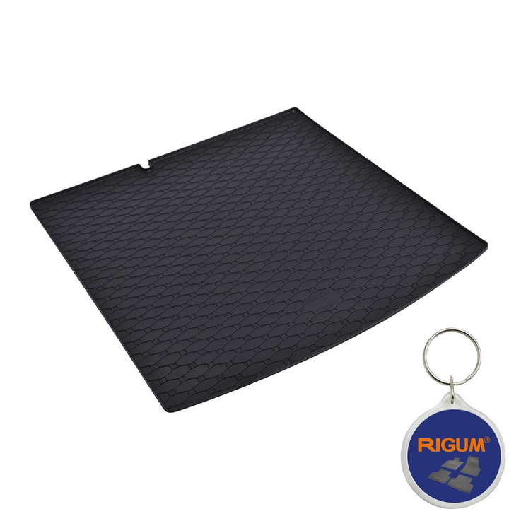 Set tavita portbagaj din cauciuc pentru Skoda Fabia III fabricatie 11.2014 - prezent, caroserie combi, portbagaj inferior si breloc Rigum