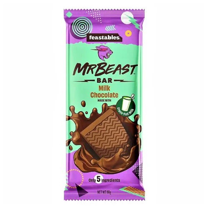 Ciocolata Mr Beast Feastables Milk Chocolate 60g